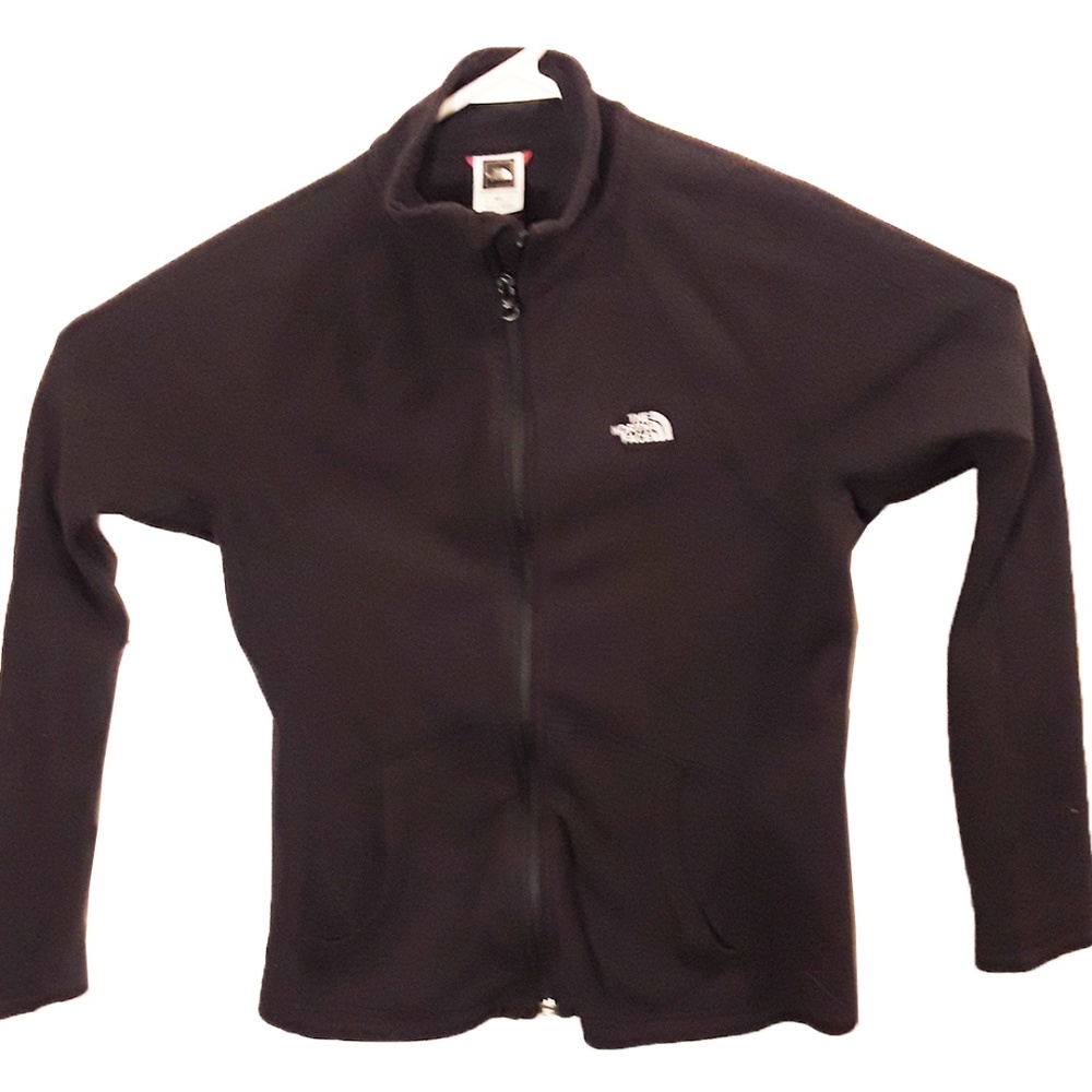 North Face Black Small Zip Jacket Fleece